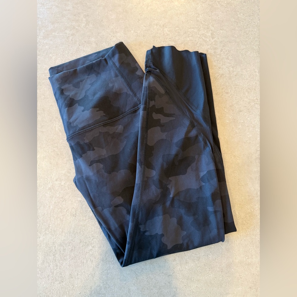 Lululemon Black Camouflage Leggings